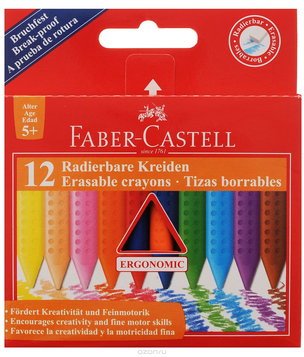 Faber-Castell   Radierbare Kreiden  12 