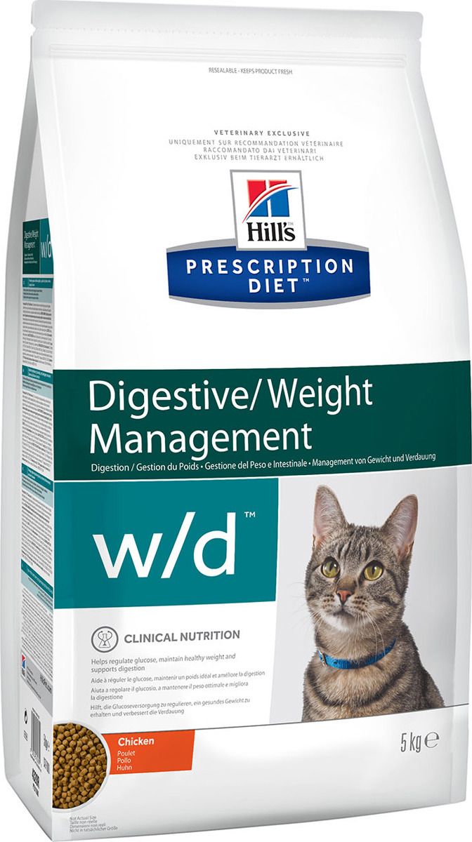   Hill's Prescription Diet w/d Digestive/Weight Management           ,  , 5 